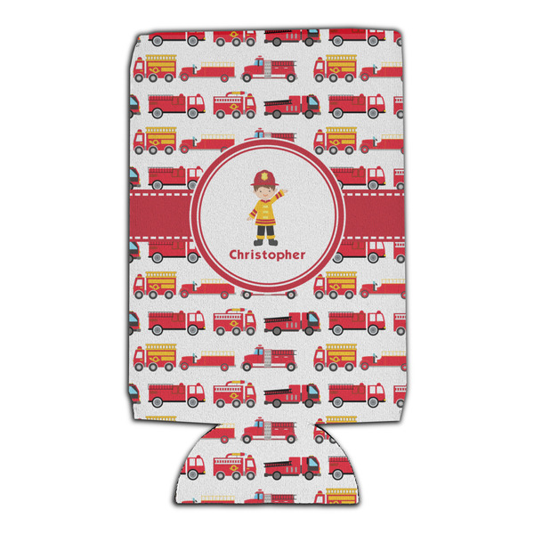 Firetrucks 16oz Can Sleeve - Set of 4 - FRONT