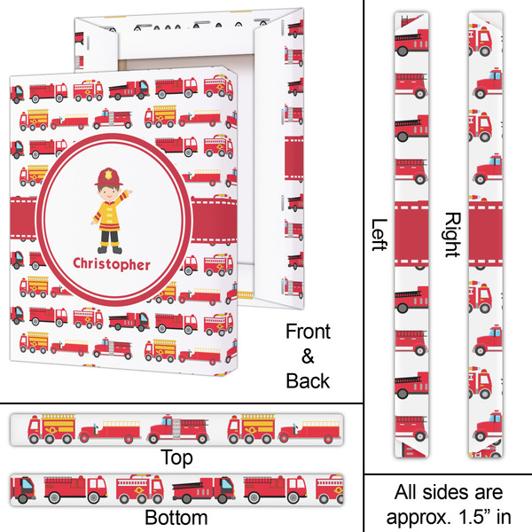 Firetrucks 16x20 - Canvas Print - Approval