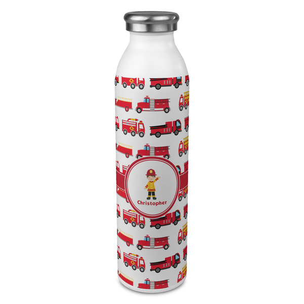 Custom Firetrucks 20oz Stainless Steel Water Bottle - Full Print (Personalized)