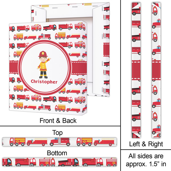 Firetrucks 20x24 - Canvas Print - Approval