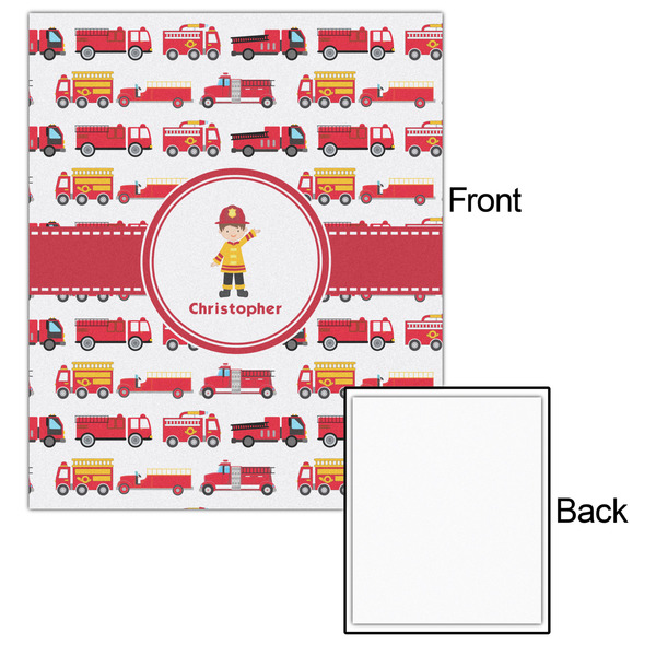Firetrucks 20x24 - Matte Poster - Front & Back