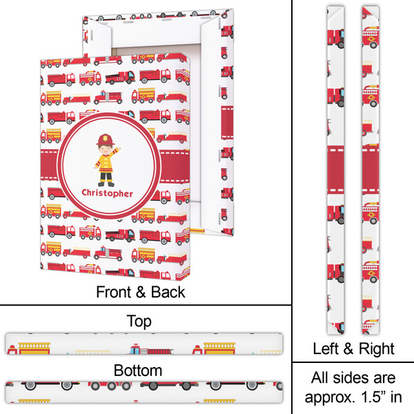 Firetrucks 20x30 - Canvas Print - Approval