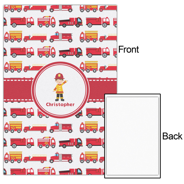 Firetrucks 20x30 - Matte Poster - Front & Back