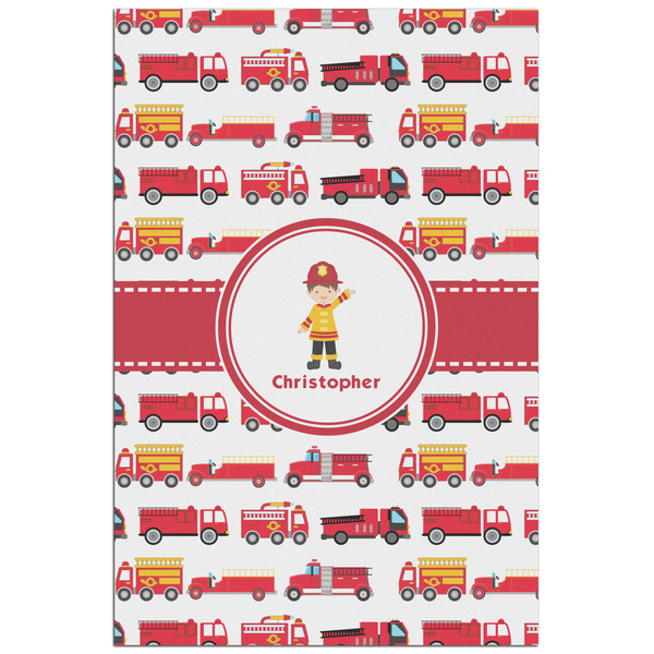 Custom Firetrucks Poster - Matte - 24x36 (Personalized)