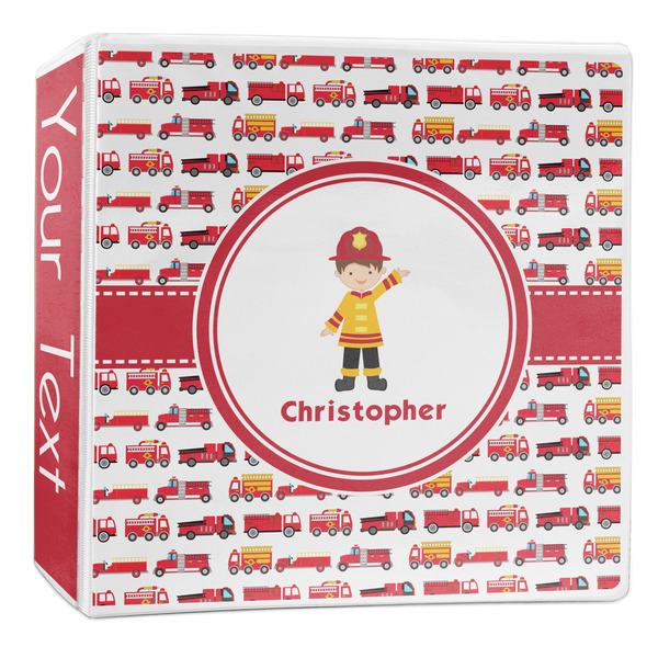 Custom Firetrucks 3-Ring Binder - 2 inch (Personalized)