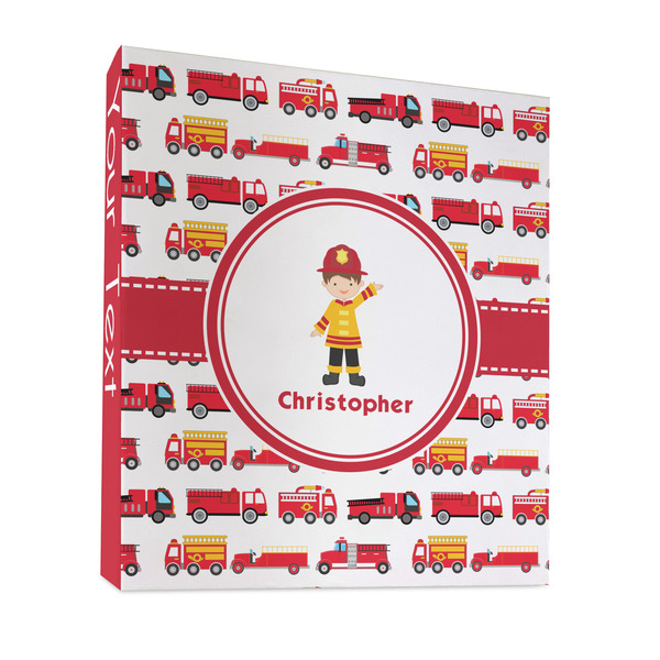 Custom Firetrucks 3 Ring Binder - Full Wrap - 1" (Personalized)