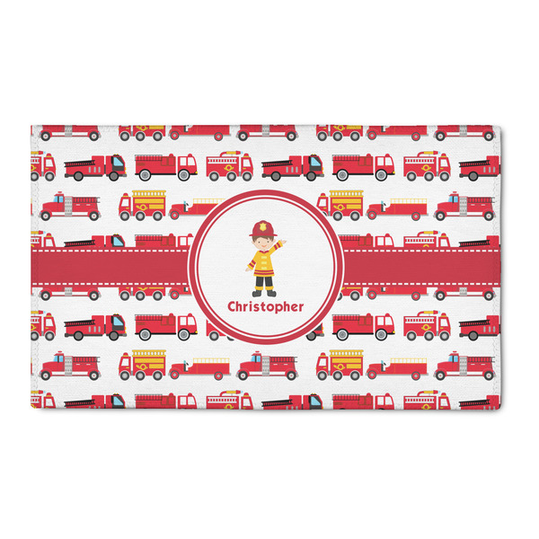 Custom Firetrucks 3' x 5' Indoor Area Rug (Personalized)