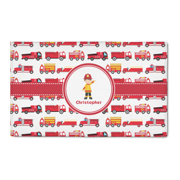 Custom Firetrucks 3' x 5' Patio Rug (Personalized)