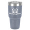 Firetrucks 30 oz Stainless Steel Tumbler - Grey - Single-Sided (Personalized)
