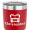 Firetrucks 30 oz Stainless Steel Ringneck Tumbler - Red - CLOSE UP