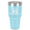Firetrucks 30 oz Stainless Steel Tumbler - Teal - Single-Sided (Personalized)
