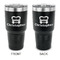 Firetrucks 30 oz Stainless Steel Ringneck Tumblers - Black - Double Sided - APPROVAL