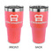 Firetrucks 30 oz Stainless Steel Tumbler - Coral - Double Sided (Personalized)