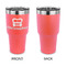 Firetrucks 30 oz Stainless Steel Ringneck Tumblers - Coral - Single Sided - APPROVAL