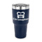 Firetrucks 30 oz Stainless Steel Tumbler - Navy - Single Sided (Personalized)
