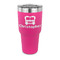 Firetrucks 30 oz Stainless Steel Ringneck Tumblers - Pink - FRONT