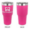 Firetrucks 30 oz Stainless Steel Ringneck Tumblers - Pink - Single Sided - APPROVAL