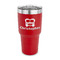 Firetrucks 30 oz Stainless Steel Ringneck Tumblers - Red - FRONT