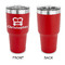 Firetrucks 30 oz Stainless Steel Ringneck Tumblers - Red - Single Sided - APPROVAL