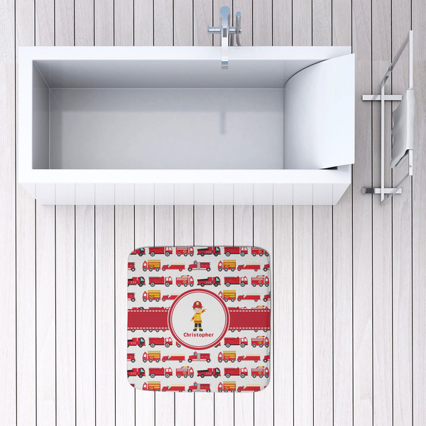Firetrucks 48x48 Foam Memory Mat - LIFESTYLE