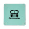 Firetrucks 6" x 6" Teal Leatherette Snap Up Tray - APPROVAL