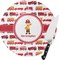 Firetrucks Round Glass Cutting Board - Small (Personalized)