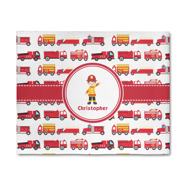 Custom Firetrucks 8' x 10' Indoor Area Rug (Personalized)