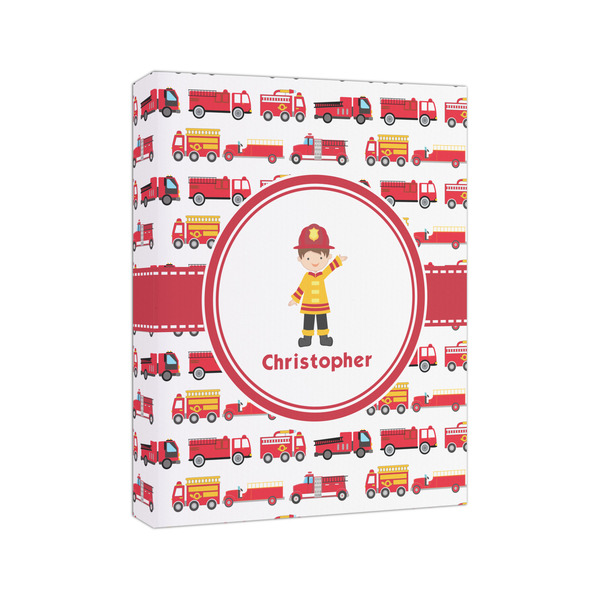 Firetrucks 8x10 - Canvas Print - Angled View
