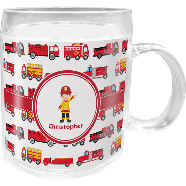 Custom Firetrucks Acrylic Kids Mug (Personalized)