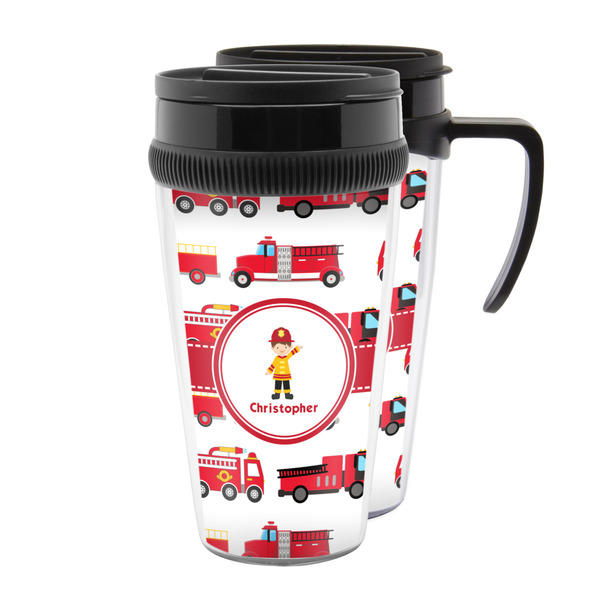 Custom Firetrucks Acrylic Travel Mug (Personalized)