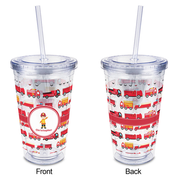 Firetrucks Acrylic Tumbler - Full Print - Approval