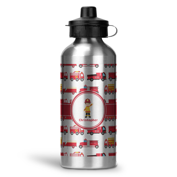 Custom Firetrucks Water Bottles - 20 oz - Aluminum (Personalized)