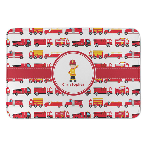 Custom Firetrucks Anti-Fatigue Kitchen Mat (Personalized)