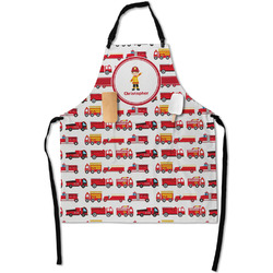 Firetrucks Apron With Pockets w/ Name or Text