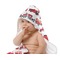 Firetrucks Baby Hooded Towel on Child