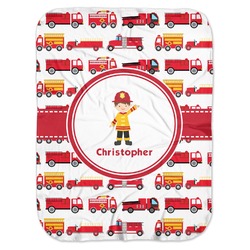Firetrucks Baby Swaddling Blanket (Personalized)