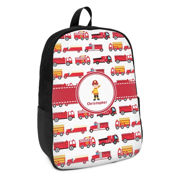 Custom Firetrucks Kids Backpack (Personalized)