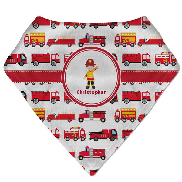 Custom Firetrucks Bandana Bib (Personalized)