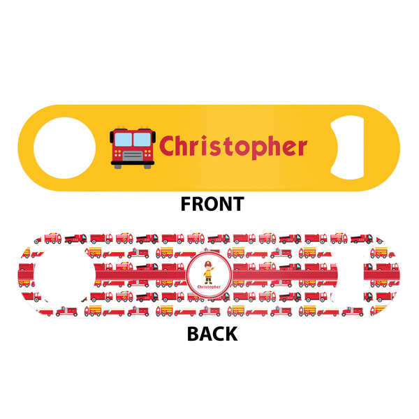 Firetrucks Bar Bottle Opener - White - Approval