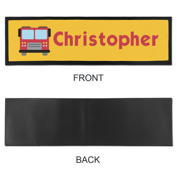 Firetrucks Bar Mat - Large - APPROVAL