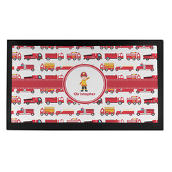Firetrucks Bar Mat - Small (Personalized)