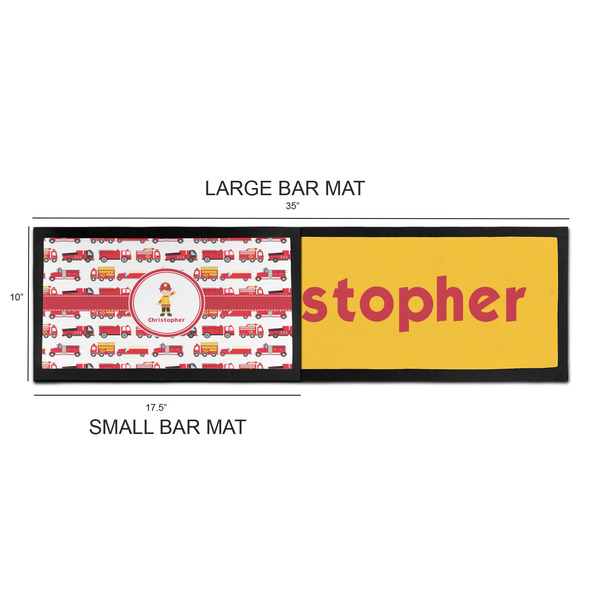 Firetrucks Bar Mats - Sizing Chart