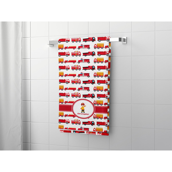 Firetrucks Bath Towel - LIFESTYLE