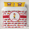 Firetrucks Duvet Cover Set - King (Personalized)