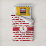 Firetrucks Duvet Cover Set - Twin (Personalized)