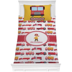 Firetrucks Comforter Set - Twin XL (Personalized)
