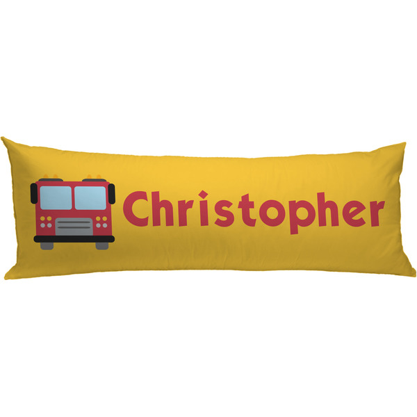Custom Firetrucks Body Pillow Case (Personalized)