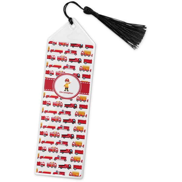 Custom Firetrucks Book Mark w/Tassel (Personalized)