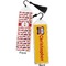 Firetrucks Bookmark with tassel - Front and Back