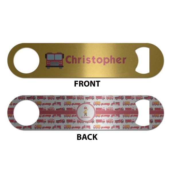 Firetrucks Bottle Opener - Front & Back
